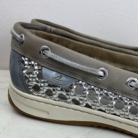 SPERRY Top Sider Women's Angelfish 2-Eye Caning Shoes Leather Loafers - Picture 4 of 12